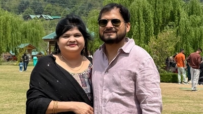 Seema Dwivedi with her late son Shubham who was killed in the April 22 terrorist attack in Pahalgam Seema Dwivedi with her late son Shubham who was killed in the April 22 terrorist attack in Pahalgam