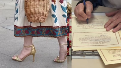 In order to wear heels, one needs a permit from City Hall. (Instagram/@Zorymory) In order to wear heels, one needs a permit from City Hall. (Instagram/@Zorymory)