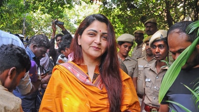 Khushbu Sundar has reacted to a tweet on the Pakistan-India conflict. Khushbu Sundar has reacted to a tweet on the Pakistan-India conflict.