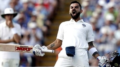 Virat Kohli celebrates a century during the 2018 tour of England (AFP) Virat Kohli celebrates a century during the 2018 tour of England (AFP)