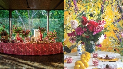 Summer tablescape decor by Ashdeen Lilaowala and Eeshaan Kashyap