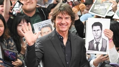 Tom Cruise poses for a photo during a red carpet event for the film Mission: Impossible The Final Reckoning in Seoul. (Photo by Jung Yeon-je / AFP) (AFP) Tom Cruise poses for a photo during a red carpet event for the film Mission: Impossible The Final Reckoning in Seoul. (Photo by Jung Yeon-je / AFP) (AFP)