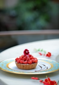 Berry chocolate tart has a citrusy, chocolate taste. (PC: Taj West End, Bengaluru) Berry chocolate tart has a citrusy, chocolate taste. (PC: Taj West End, Bengaluru)