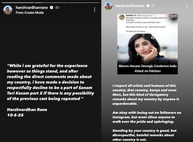 Harshvardhan Rane's post opting out of Sanam Teri Kasam 2 Harshvardhan Rane's post opting out of Sanam Teri Kasam 2