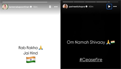 Kareena Kapoor Khan and Parineeti Chopra took to Instagram Stories Kareena Kapoor Khan and Parineeti Chopra took to Instagram Stories