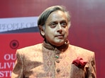 Congress MP Shashi Tharoor during a book launch at the Teen Murti Bhavan in New Delhi on May 10. Congress MP Shashi Tharoor during a book launch at the Teen Murti Bhavan in New Delhi on May 10.