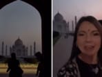 Travel creator Krista Jarman's video of her early morning visit to the Taj Mahal is going viral. 