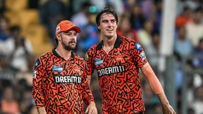 Sunrisers Hyderabad, featuring Pat Cummins and Travis Head, are already out of contention for a place in IPL 2025 playoffs (AFP)
