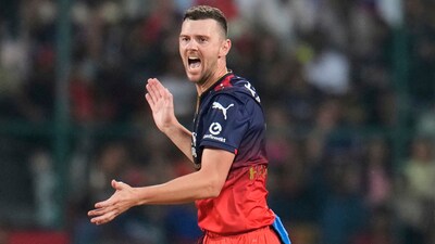 Josh Hazlewood is expected to be sidelined from the remainder of IPL 2025 as a precautionary measure. (AP)