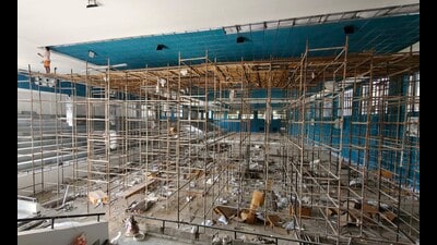 Initially set to be completed by March 31, the project is still under construction. (Gurpreet Singh/HT)