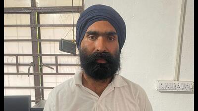 Kashmir Singh Galwaddi after his arrest at Motihari in East Champaran on Sunday. (ANI) Kashmir Singh Galwaddi after his arrest at Motihari in East Champaran on Sunday. (ANI)