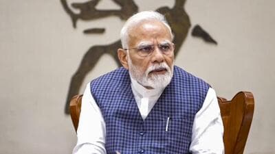 Prime Minister Narendra Modi chairs a cabinet meeting after Indian armed forces carried out missile strikes on terror targets in Pakistan and PoK under 'Operation Sindoor' in retaliation for the Pahalgam terror attack. (PMO/PTI) Prime Minister Narendra Modi chairs a cabinet meeting after Indian armed forces carried out missile strikes on terror targets in Pakistan and PoK under 'Operation Sindoor' in retaliation for the Pahalgam terror attack. (PMO/PTI)
