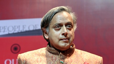 Congress MP Shashi Tharoor during a book launch at the Teen Murti Bhavan in New Delhi on May 10. (ANI) Congress MP Shashi Tharoor during a book launch at the Teen Murti Bhavan in New Delhi on May 10. (ANI)