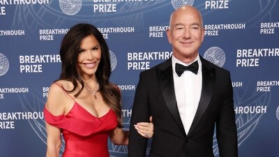 Jeff Bezos and Lauren Sanchez are planning a lavish wedding in Italy, potentially at a restored open-air theatre. (Photo by Michael Tran / AFP) (AFP) Jeff Bezos and Lauren Sanchez are planning a lavish wedding in Italy, potentially at a restored open-air theatre. (Photo by Michael Tran / AFP) (AFP)
