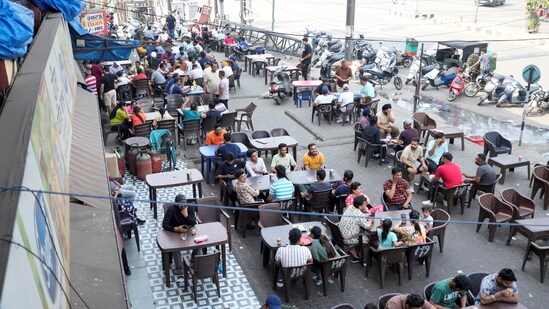 Customers seen at eateries as people resume normal activities, a day after India and Pakistan agreed to a bilateral understanding, in Amritsar, Sunday, May 11, 2025. (PTI)