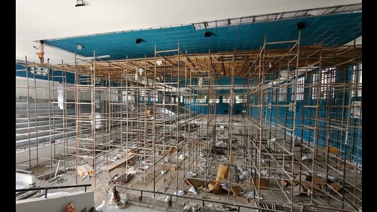 Initially set to be completed by March 31, the project is still under construction. (Gurpreet Singh/HT)