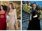 Kim Kardashian and Khloe Kardashian dressed in Manish Malhotra designs for Anant Ambani-Radhika Merchant wedding. Kim Kardashian and Khloe Kardashian dressed in Manish Malhotra designs for Anant Ambani-Radhika Merchant wedding.