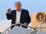 US President Donald Trump disembarks from Air Force One upon arrival at Joint Base Andrews in Maryland, May 4, 2025, as he returns to the White House after spending the weekend in Florida. US President Donald Trump disembarks from Air Force One upon arrival at Joint Base Andrews in Maryland, May 4, 2025, as he returns to the White House after spending the weekend in Florida.