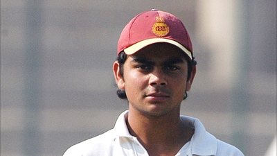 Being called up for U-17 camps at the NCA, Virat shone there and caught the eye of NCA coach and junior selector Praveen Amre who called him for an India U-19 camp. (HT Archive) Being called up for U-17 camps at the NCA, Virat shone there and caught the eye of NCA coach and junior selector Praveen Amre who called him for an India U-19 camp. (HT Archive)