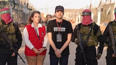 American-Israeli hostage Edan Alexander released by Hamas (X@HenMazzig) American-Israeli hostage Edan Alexander released by Hamas (X@HenMazzig)