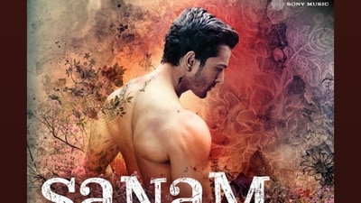 The digitally altered poster of Sanam Teri Kasam now.