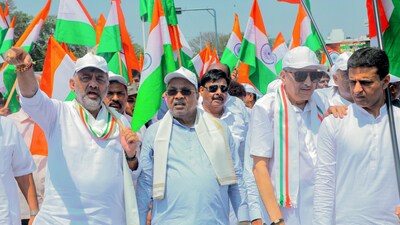 Karnataka Congress finds itself in a bind over a post featuring wrong map of India. (X/CM of Karnataka FILE) Karnataka Congress finds itself in a bind over a post featuring wrong map of India. (X/CM of Karnataka FILE)