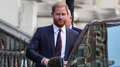 Prince Harry went on a door-knocking spree in London (REUTERS)