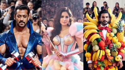 Recently Shah Rukh Khan, Diljit Dosanjh and Kiara Advani shined at Met Gala 2025. Now an Instagram user AI.Meme.Nation has shared glimpse of other Bollywood actors at the fashion's biggest night. (Instagram/AI.Meme.Nation) Recently Shah Rukh Khan, Diljit Dosanjh and Kiara Advani shined at Met Gala 2025. Now an Instagram user AI.Meme.Nation has shared glimpse of other Bollywood actors at the fashion's biggest night. (Instagram/AI.Meme.Nation)