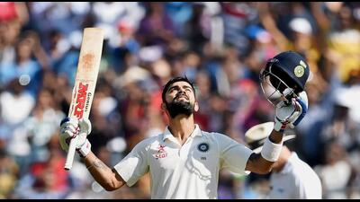 Virat Kohli made a deliberate attempt to write a Test script markedly different from his predecessor MS Dhoni’s last few years. (PTI) Virat Kohli made a deliberate attempt to write a Test script markedly different from his predecessor MS Dhoni’s last few years. (PTI)