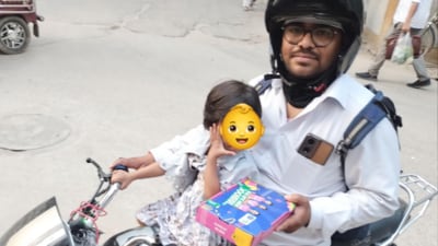 He mentioned that there was no one at home to look after the child. (LinkedIn/@Mayankagarwal)
