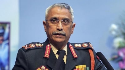 General Naravane made the remarks during the Diamond jubilee celebration of the Institute of Cost Accountants of India in Pune. (File) General Naravane made the remarks during the Diamond jubilee celebration of the Institute of Cost Accountants of India in Pune. (File)