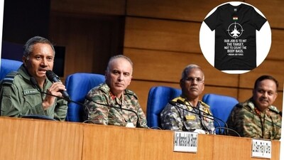 A glimpse of the press briefing of Director Generals of Military Operations (DGMO) where Air Marshal AK Bharti, DGMO Lieutenant General Rajiv Ghai, Vice Admiral AN Pramod and Major General SS Sharda addressed the media. (Photo: X) A glimpse of the press briefing of Director Generals of Military Operations (DGMO) where Air Marshal AK Bharti, DGMO Lieutenant General Rajiv Ghai, Vice Admiral AN Pramod and Major General SS Sharda addressed the media. (Photo: X)