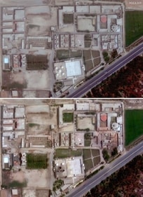 This combination of pictures created on May 8, 2025 using handout satellite images shows the Jamia Masjid Subhan Allah compound on May 2, 2025 (top), and on May 7, 2025 (bottom) after an Indian strike on the outskirts of Bahawalpur in Pakistan's Punjab. (AFP) This combination of pictures created on May 8, 2025 using handout satellite images shows the Jamia Masjid Subhan Allah compound on May 2, 2025 (top), and on May 7, 2025 (bottom) after an Indian strike on the outskirts of Bahawalpur in Pakistan's Punjab. (AFP)