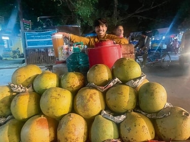 Bel Ka Sharbat is being sold on handcarts across Delhi-NCR, and is one of the most popular summer drinks among Delhiites. Bel Ka Sharbat is being sold on handcarts across Delhi-NCR, and is one of the most popular summer drinks among Delhiites.
