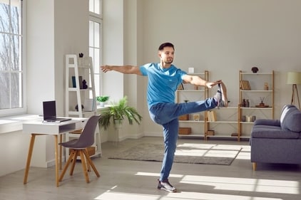Dynamic stretching includes active movements. (Shutterstock) Dynamic stretching includes active movements. (Shutterstock)