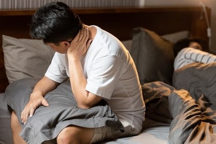 Sleeping on your stomach can affect spine and cause tension. (Shutterstock) Sleeping on your stomach can affect spine and cause tension. (Shutterstock)