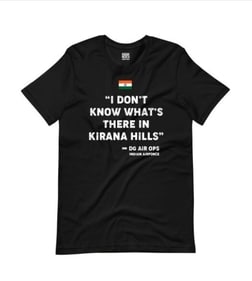 Within hours of the DGMO press briefing on Monday, May 12, this T-shirt design was spotted available for sale on the same online portal.