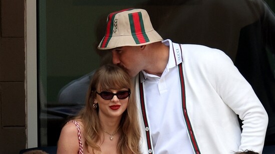 Taylor Swift and Travis Kelce spotted in Philadelphia on Mother's Day, May 11, 2025.
Jamie Squire/Getty Images/AFP (Photo by JAMIE SQUIRE / GETTY IMAGES NORTH AMERICA / Getty Images via AFP) (Getty Images via AFP)