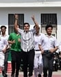 A group of students showing their joy after faring well in CBSE 2025 exams the result of which was declared on May 13. (HT photo) A group of students showing their joy after faring well in CBSE 2025 exams the result of which was declared on May 13. (HT photo)