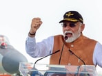 Jalandhar, May 13 (ANI): Prime Minister Narendra Modi addresses during his visit to the Adampur Air Base, in Jalandhar on Tuesday. (ANI Photo)