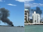 A fire broke out at a CVS Pharmacy on Gulf Boulevard in St. Pete Beach, Florida. A fire broke out at a CVS Pharmacy on Gulf Boulevard in St. Pete Beach, Florida.