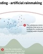Infographic explaining the cloud seeding process, the traditional method of artificial rainmaking. (AFP) Infographic explaining the cloud seeding process, the traditional method of artificial rainmaking. (AFP)