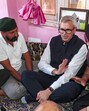 Jammu and Kashmir chief minister Omar Abdullah meets the family of Amrik Singh, who died in Pakistan shelling, in Poonch on Monday. (ANI) Jammu and Kashmir chief minister Omar Abdullah meets the family of Amrik Singh, who died in Pakistan shelling, in Poonch on Monday. (ANI)
