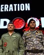 New Delhi, May 12 (ANI): (L-R) DGMO Lieutenant General Rajiv Ghai, Air Marshal AK Bharti and Vice Admiral AN Pramod during the press conference on 'Operation Sindoor', in New Delhi on Monday. (ANI Photo/Rahul Singh) (Rahul Singh)