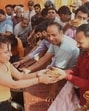 People taking ‘prasad’ at a bhandara on the first Bada Mangal in Lucknow. (Mushtaq Ali/HT Photo) People taking ‘prasad’ at a bhandara on the first Bada Mangal in Lucknow. (Mushtaq Ali/HT Photo)