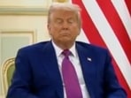 Donald Trump was constantly spotted with his eyes closed and even seemed to startle himself awake at a special ceremony in Saudi Arabia. Donald Trump was constantly spotted with his eyes closed and even seemed to startle himself awake at a special ceremony in Saudi Arabia.