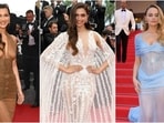 Bella Hadid, Deepika Padukone, and Joey King wear sheer dresses at the Cannes Film Festival. Bella Hadid, Deepika Padukone, and Joey King wear sheer dresses at the Cannes Film Festival.