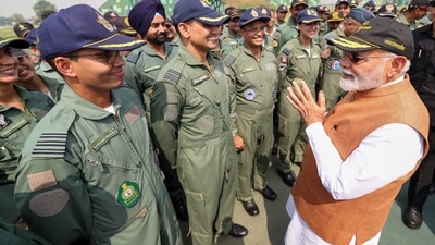 Modi's speech at the Adampur base, merely 100 km from the Pakistan border, was especially significant as Pakistan had claimed to have destroyed the base along with its S-400 missile defence system. India had rubbished the claims and Modi's visit corroborated their stance. ( PMO)