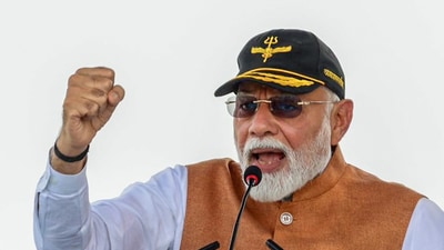 Prime Minister Narendra Modi addresses during his visit to the Adampur Air Base. (Narendra Modi - X) Prime Minister Narendra Modi addresses during his visit to the Adampur Air Base. (Narendra Modi - X)