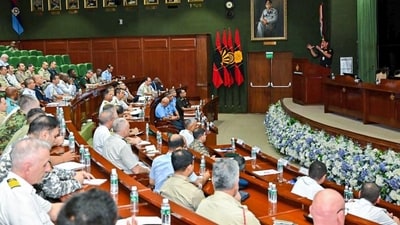 DIA chief Lieutenant General DS Rana highlighted Indian military’s technological superiority in electronic, space and cyber warfare. (ANI) DIA chief Lieutenant General DS Rana highlighted Indian military’s technological superiority in electronic, space and cyber warfare. (ANI)